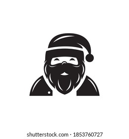 Santa claus icon isolated on white background