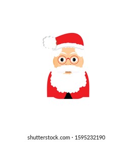 Santa Claus icon New year vector illustration