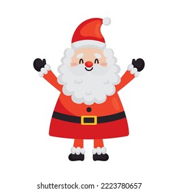 santa claus icon on white background