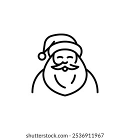 Santa Claus icon. Simple Santa Claus icon for social media, app, and web design. Vector illustration.