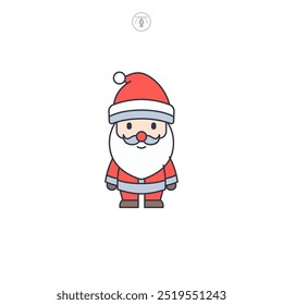 santa claus icon symbol vector illustration isolated on white background