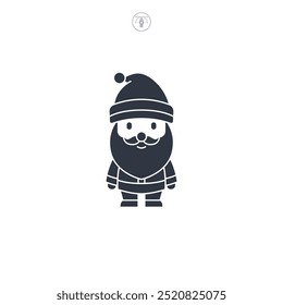 santa claus icon symbol vector illustration isolated on white background