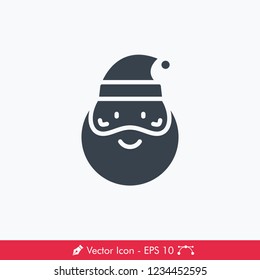 Santa Claus Icon / Vector