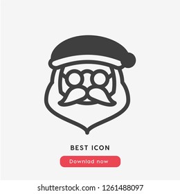 santa claus icon vector