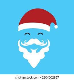 santa claus icon vector design illustration line art
