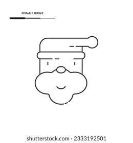Der Weihnachtsmann Icon Vektordesign.