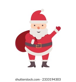 Santa Claus Icon Vector Design.
