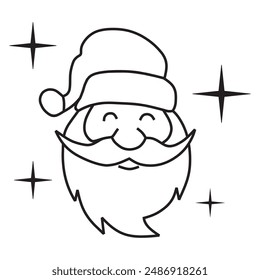 Santa Claus icon vector design