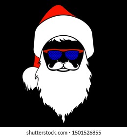 Santa Claus icon vector illustration.