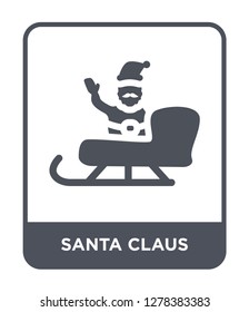 santa claus icon vector on white background, santa claus trendy filled icons from Christmas collection, santa claus vector illustration