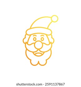 Santa Claus icon vector stock illustration