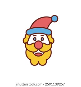 Santa Claus icon vector stock illustration
