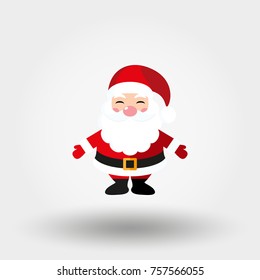 Santa Claus. Icon for web and mobile application. Vector illustration on a white background. Flat design style.