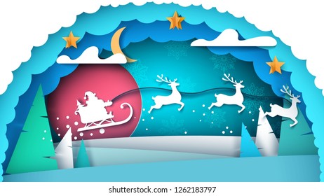 Santa Claus illustration. Merry Christmas. Vector eps 10