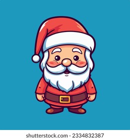 Santa Claus illustration vector drawing style Santa Claus cartoon