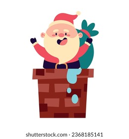 santa claus illustration vector isolated