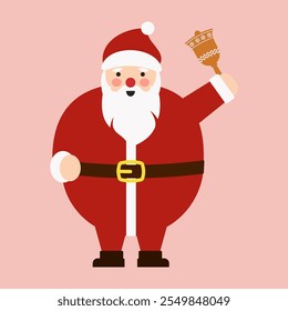 Santa Claus Illustrations with Holiday Cheer and Gifts