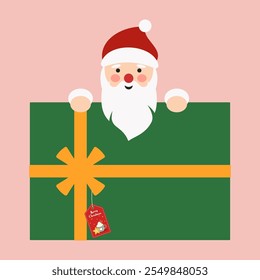 Santa Claus Illustrations with Holiday Cheer and Gifts
