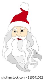 Santa Claus - Isolated Head
