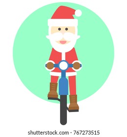 Santa claus isolated vector. Holiday concept.