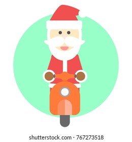 Santa claus isolated vector. Holiday concept.