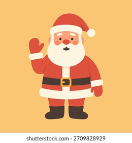 Santa Claus isolated vector illustration. Christmas clip art element. Winter holidays design.