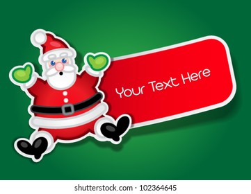 Santa Claus Label / Sticker