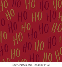 santa claus laugh hohoho funny lettering