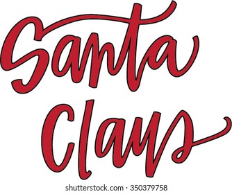 Santa Claus lettering