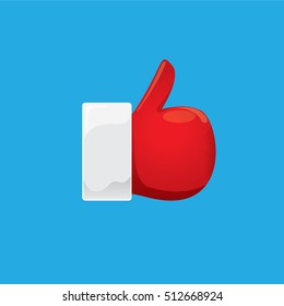 Santa Claus like icon vector illustration. thumbs up santa symbol. 