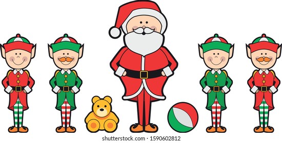 Santa Claus and the Little Helpers