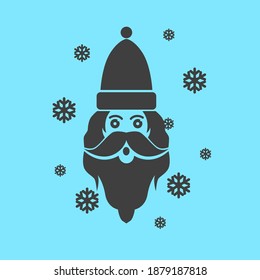 Santa Claus Logo Design Vector