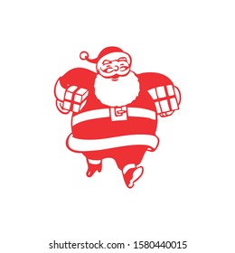 santa claus logo designs vector
