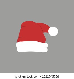 Santa Claus logo. Vector illustration in flat design	