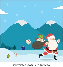 Santa-Claus-Logo und Vektorgrafik-Design