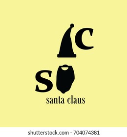 Santa Claus Logo Vector Template Design