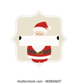 Santa claus in lovely frame