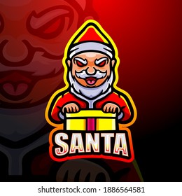 Santa Claus mascot esport logo design