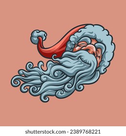 Santa Claus mascot great illustration for your branding business