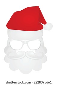 Santa Claus mask. vector illustration