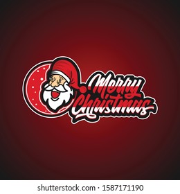 Santa Claus. Merry Christmas background.