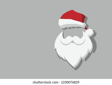 Santa Claus Merry Christmas Happy New Year Simple Easy Creative Vector Flat Illustration Digital Art 25th December