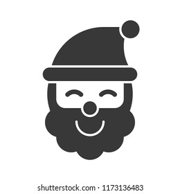 Santa Claus, Merry Christmas icon set, solid design