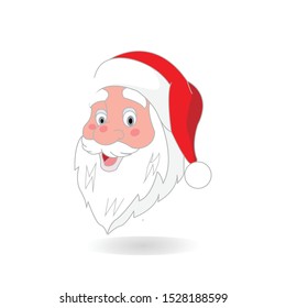 Santa Claus Minimal Color Flat Line Stroke Icon Pictogram Symbol Illustration