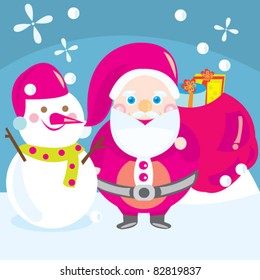 santa claus and mr snowman