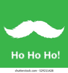 Santa Claus mustache vector icon