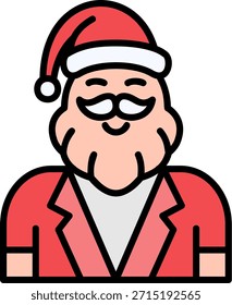Santa Claus New Creative Vector Icons Design