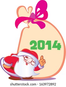 santa claus with new year