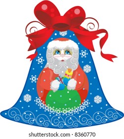 Santa Claus on the bell