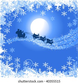 santa claus on christmas background